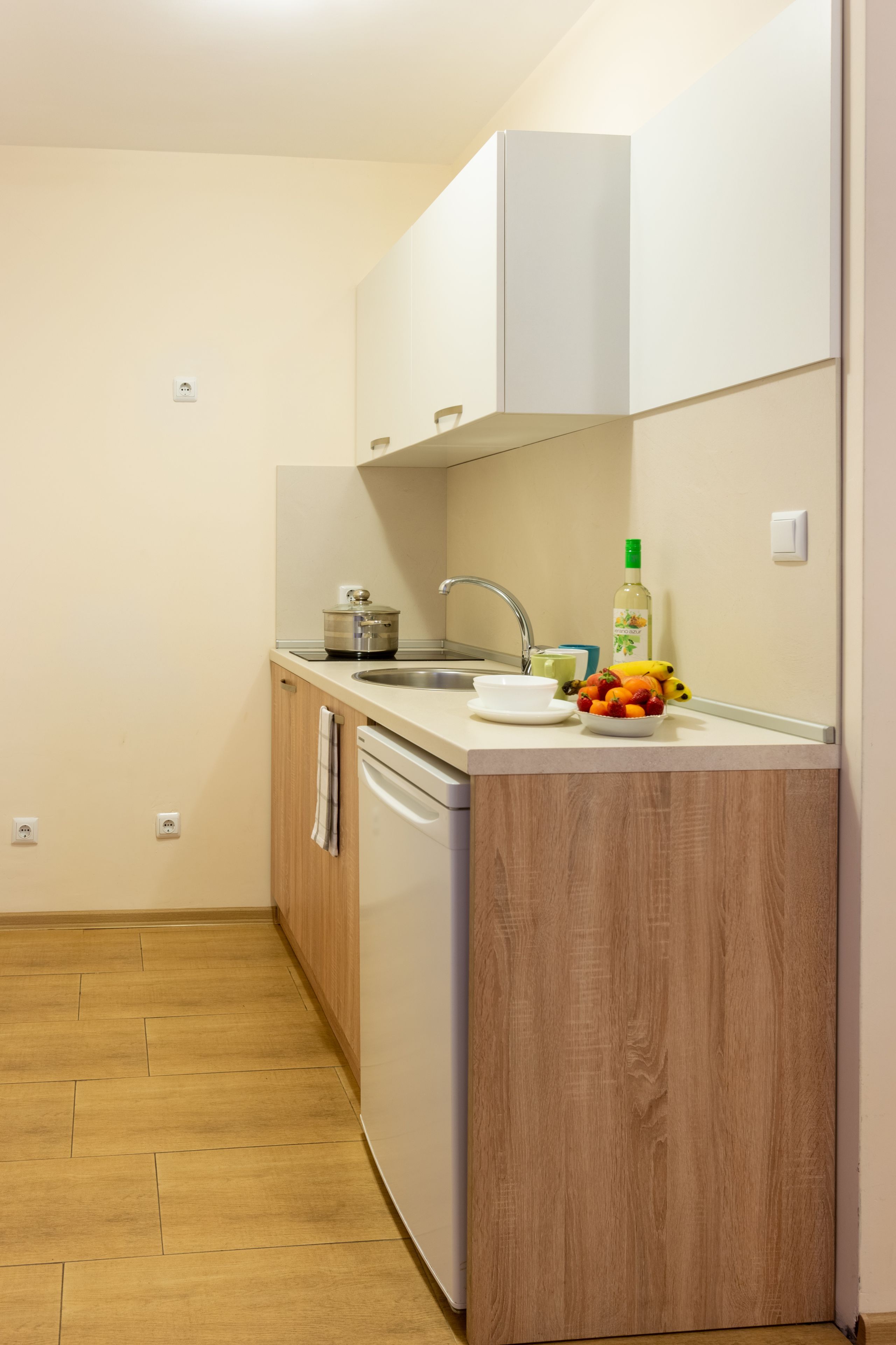 Dreibettzimmer (2 Einzelbetten + Schlafsessel) — Apartments Flora Burgas (4)